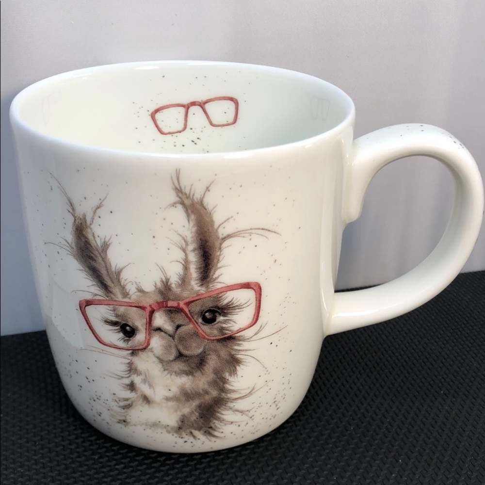 Cute Llama Mug with Red Glasses